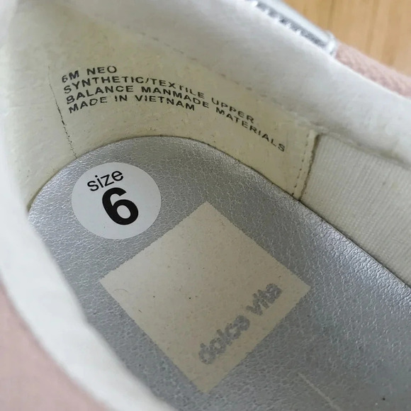 Dolce Vita Pink Snake Print Sneakers Size 6M - Picture 9 of 9